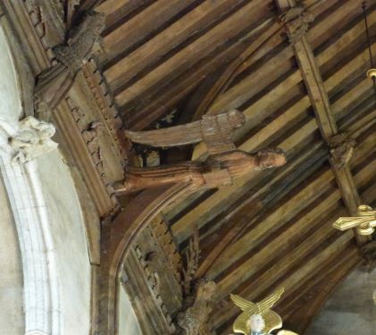 Wymondham Abbey, hammer-beam roof